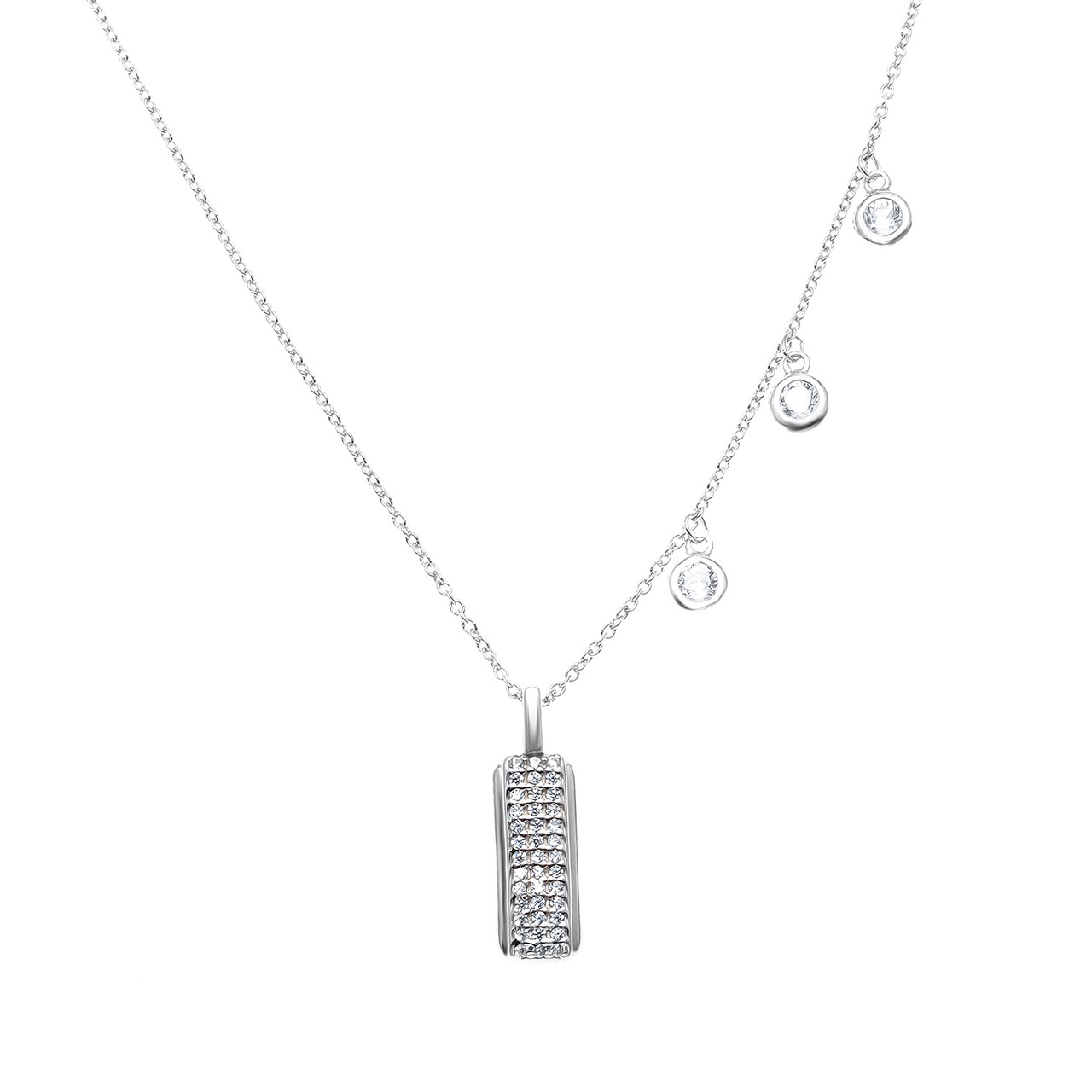 Серебряное колье Адамант Ср925Р-862303040Ф1