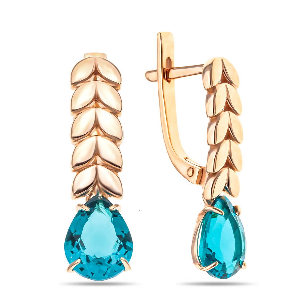 Серебряные серьги с фианитом Teosa 200-890-TL-z