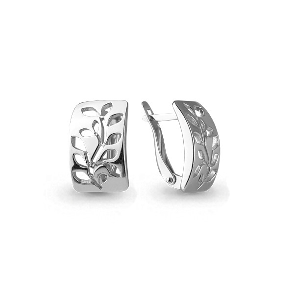 Серебряные серьги Aquamarine 33148