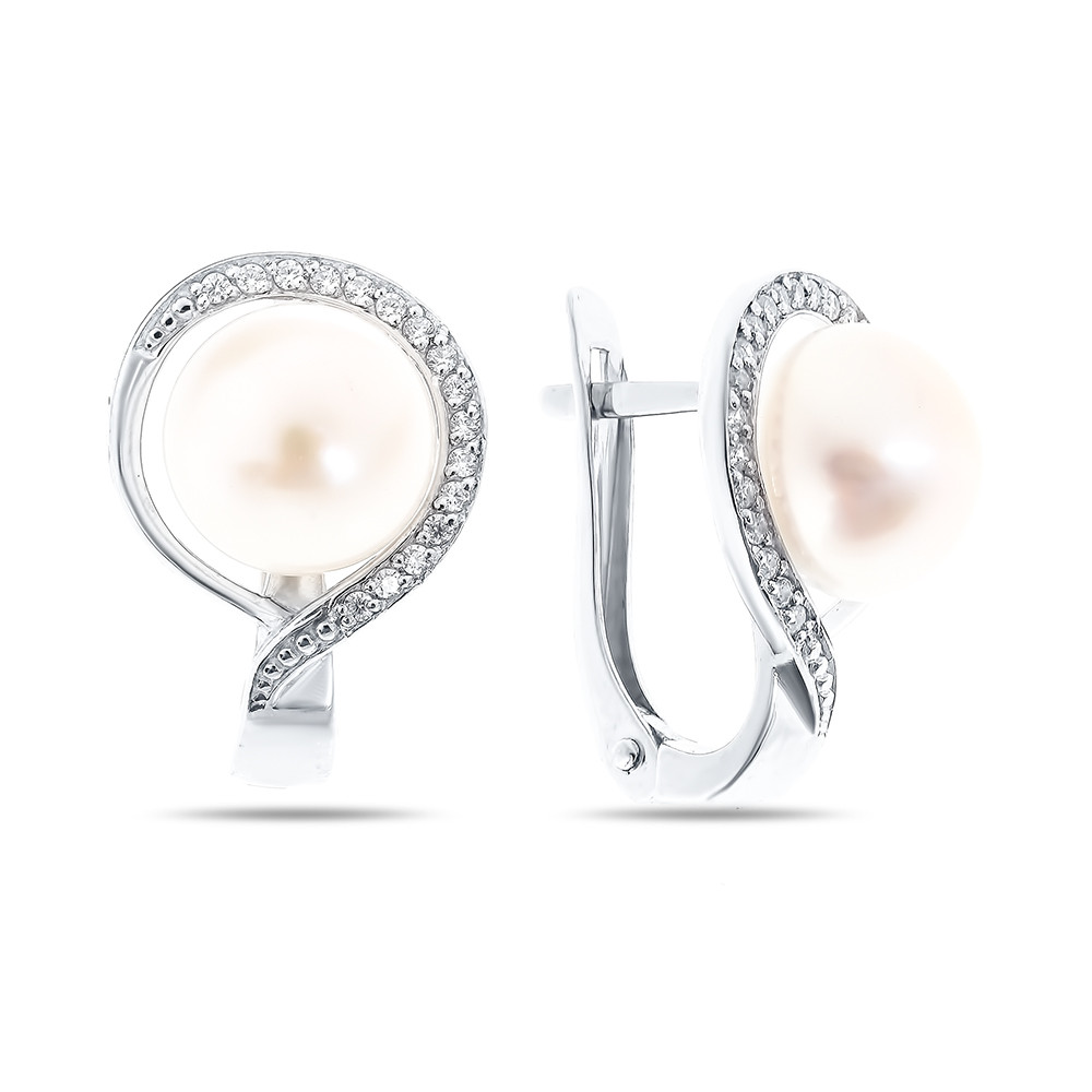 Серьги из серебра с фианитом Teosa 290-5-460Р