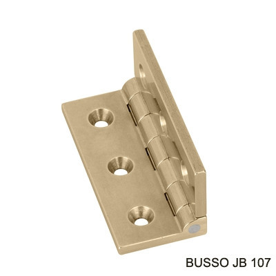 Петля карточная с ограничителем, Brusso, JB-107, 50.8*22.1 мм, латунь - фото 1 - id-p71005993