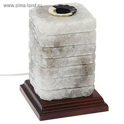 Соляная лампа "Зебра арома" цельный кристалл, 14 см × 14 см × 17,5 см, 2-3 кг
