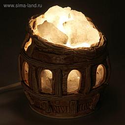 Соляная лампа "Колизей" 15,5 см × 15,5 см × 16,5 см, 1-2 кг