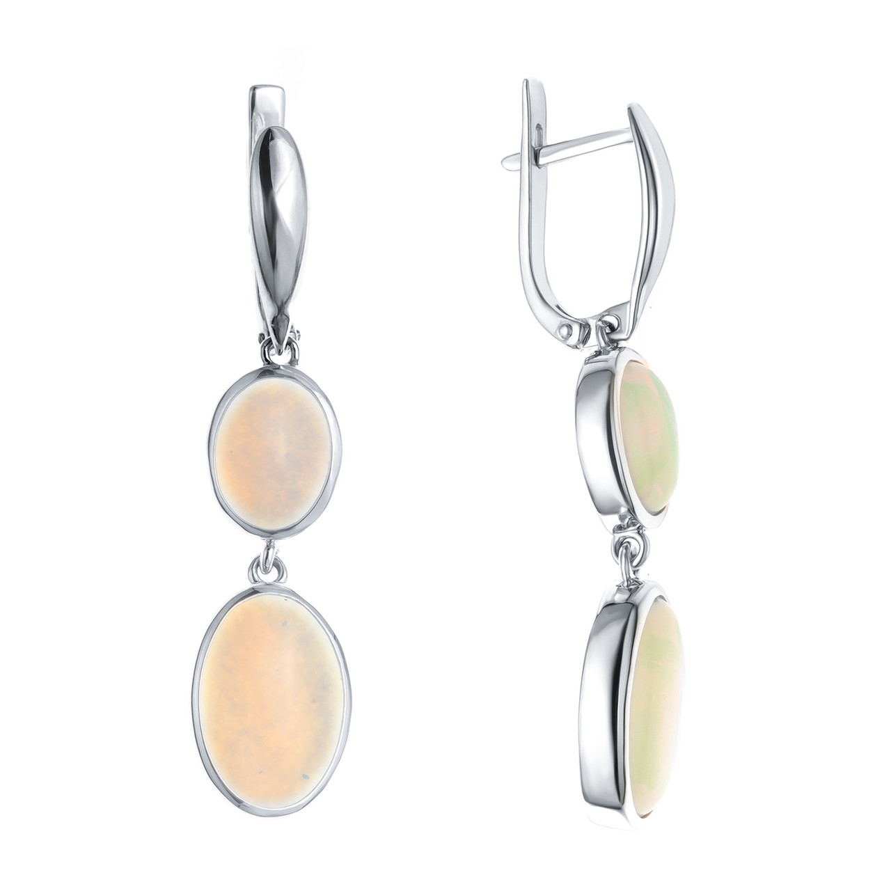 Серебряные серьги с лунным камнем Teosa 2000-0169-MNS-r