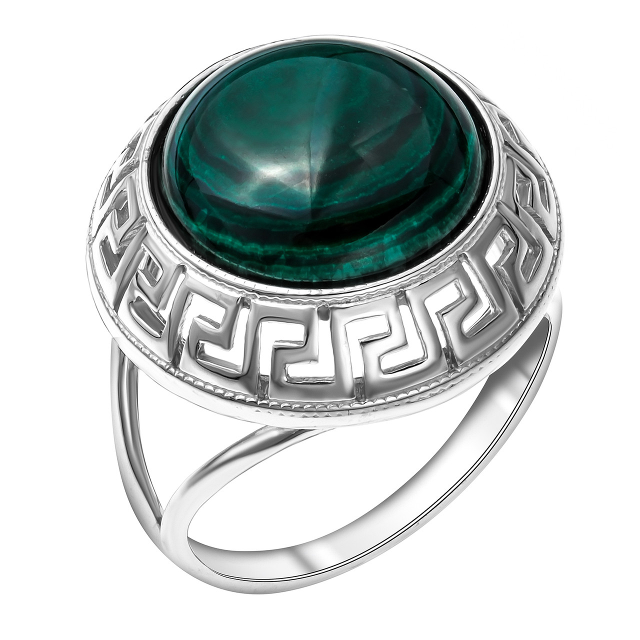 Серебряное кольцо с малахитом Приволжский Ювелир 241899-ML