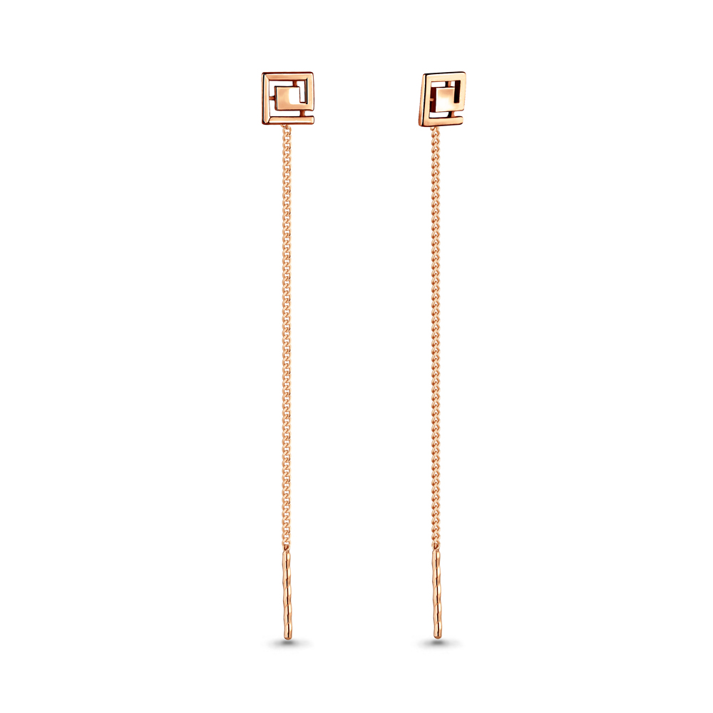 Серьги из серебра Aquamarine 33529#