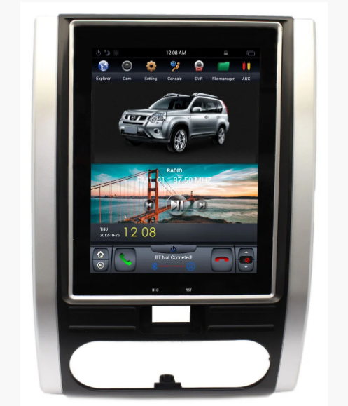 Tesla style    ANDROID 7.1.1 NISSAN X-TRAIL HD ЭКРАН 1024-600 ПРОЦЕССОР 4 ЯДРА (QUAD CORE)