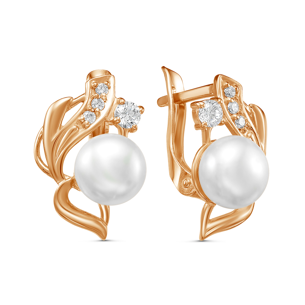 Серьги из серебра с фианитом Красная Пресня 33310835