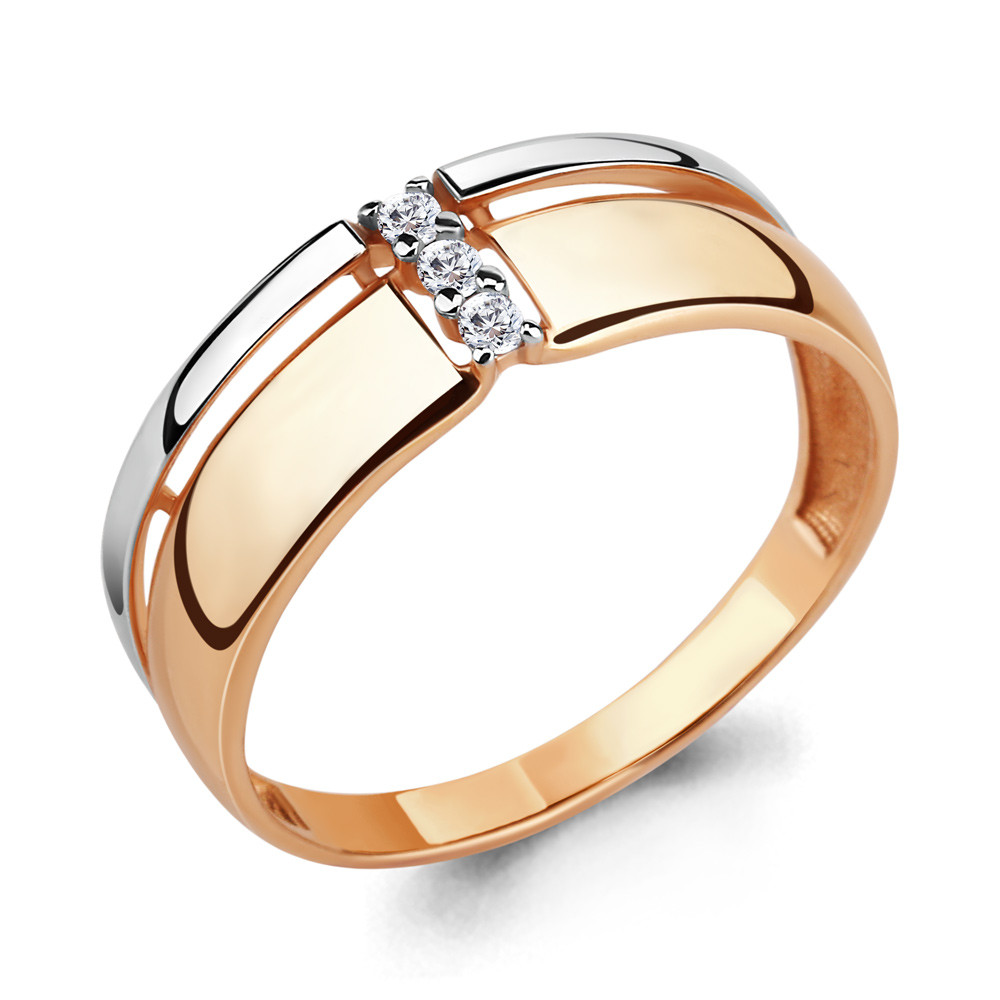 Серебряное кольцо с фианитом Aquamarine 68260А#