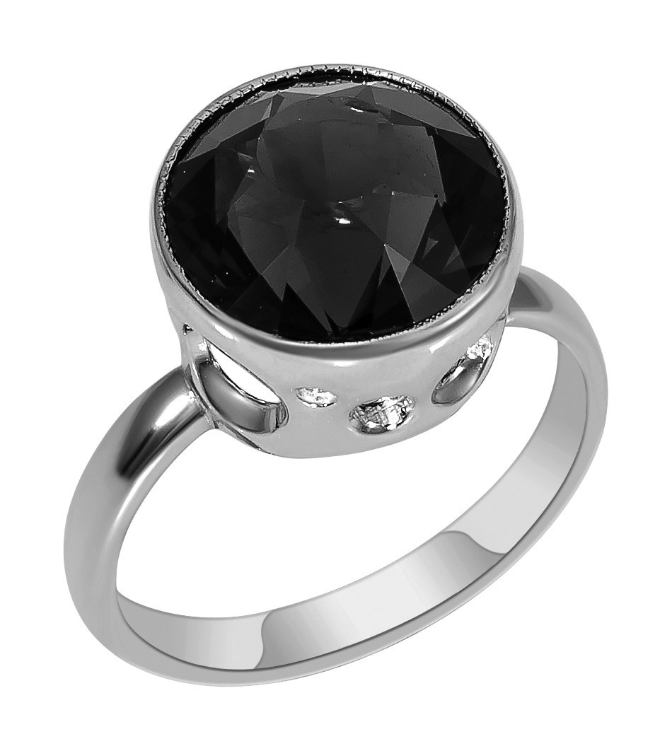 Кольцо из серебра с раухтопазом и топазом Teosa 13316Р