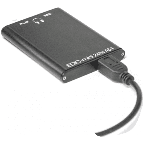 Цифровой мини диктофон Edic-mini 24bs A54 300h с наушниками и стереозаписью
