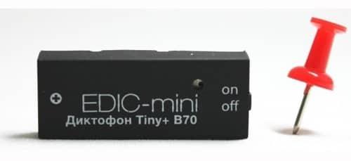 Миниатюрный цифровой диктофон Edic-mini Tiny + B70