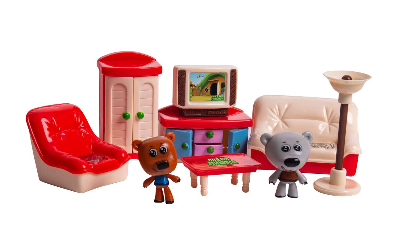 Игровой набор МИ-МИ-МИШКИ, Кеша, Тучка и Лисичка, 17 деталей.