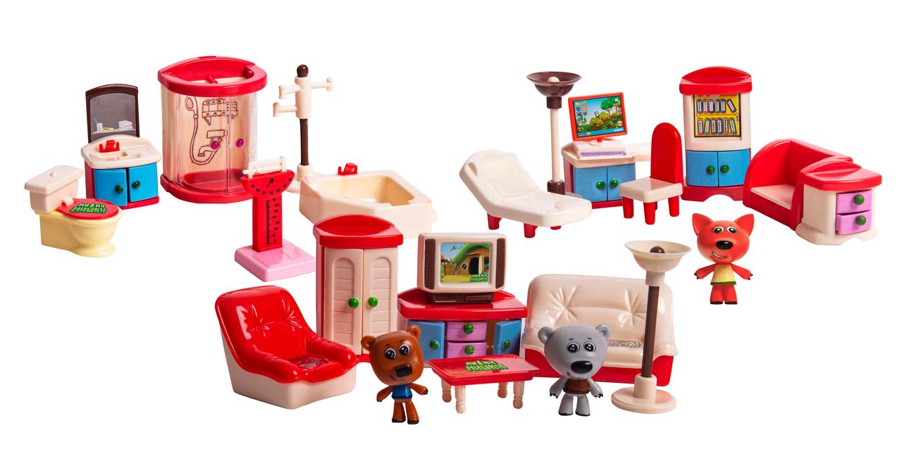 Игровой набор МИ-МИ-МИШКИ, Кеша, Тучка и Лисичка, 17 деталей.