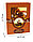 Мужской набор (фляга 8 oz 236 мл, 3 рюмки по 30 мл) с надписью на фляге "Книга охотника" TZ-8, фото 2
