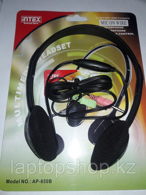 Наушники с микрофоном  Intex Headset AP850B