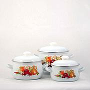 Набор грушевидных кастрюль 129 ИТАЛЬЯНСКАЯ КУХНЯ С-129АП2/4