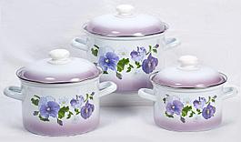 Набор цилиндрических кастрюль 007 АНЮТИНЫ ГЛАЗКИ С-007АП2/7