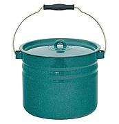 Ведро 9 л. цельноштампованное. ЗЕЛЕНЫЙ "ГРАНИТ" С-1221Ц/РмхРб