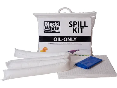 Переносной комплект для ликвидации нефтяных разливов на защелке (Black&White) на 20 л