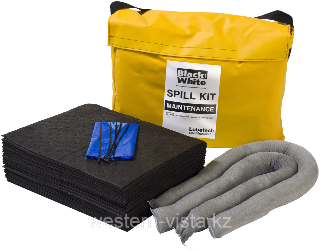 кез келген төгілулерді жоюға арналған 50 литрлік портативті жинақ (Black&White), фото 1