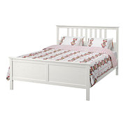 Кровать ХЕМНЭС белая морилка 160х200 Лурой ИКЕА, IKEA