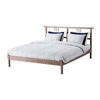 Кровать каркас РИКЕНЕ серо-коричневый 140х200 Лурой ИКЕА, IKEA , фото 1