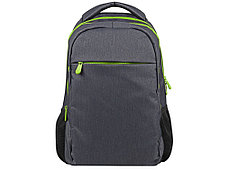 Рюкзак Metropolitan, серый с зеленой молнией, фото 2