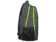 Рюкзак Metropolitan, серый с зеленой молнией, фото 2
