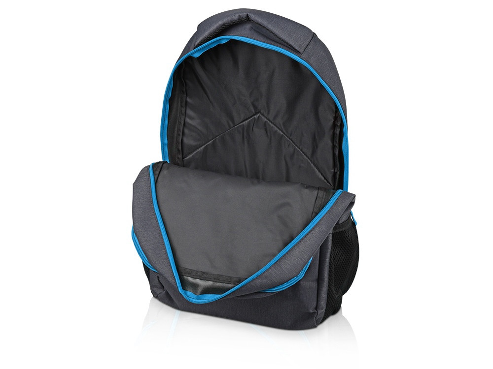 Рюкзак Metropolitan, серый с голубой молнией - фото 3 - id-p71167680