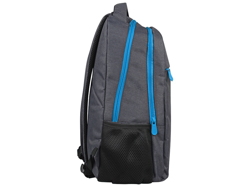 Рюкзак Metropolitan, серый с голубой молнией - фото 6 - id-p71167680