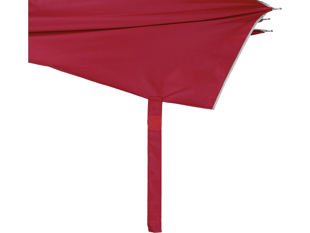 Зонт-трость полуавтомат Майорка, красный/серебристый (Р) - фото 3 - id-p71167794