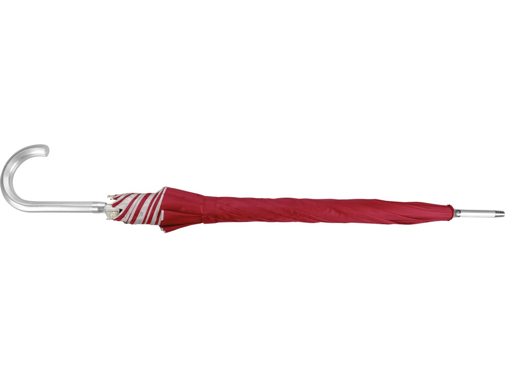 Зонт-трость полуавтомат Майорка, красный/серебристый (Р) - фото 4 - id-p71167794