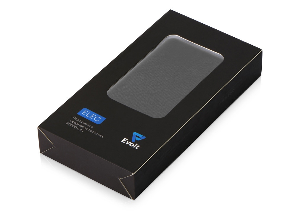 Портативное зарядное устройство Elec, 20000 mAh, черный - фото 9 - id-p71167820