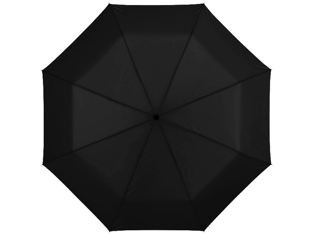 Зонт Ida трехсекционный 21,5, черный (Р) - фото 2 - id-p71167943
