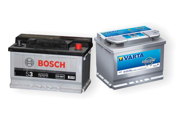 фото аккумуляторов Bosch и Varta