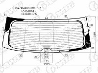 Стекло заднее с обогревом в клей VOLKSWAGEN TIGUAN 17-