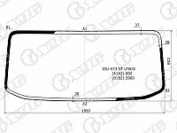 Стекло лобовое в клей ISUZU FORWARD X73 TRUCK (STANDARD-CAB) 08-