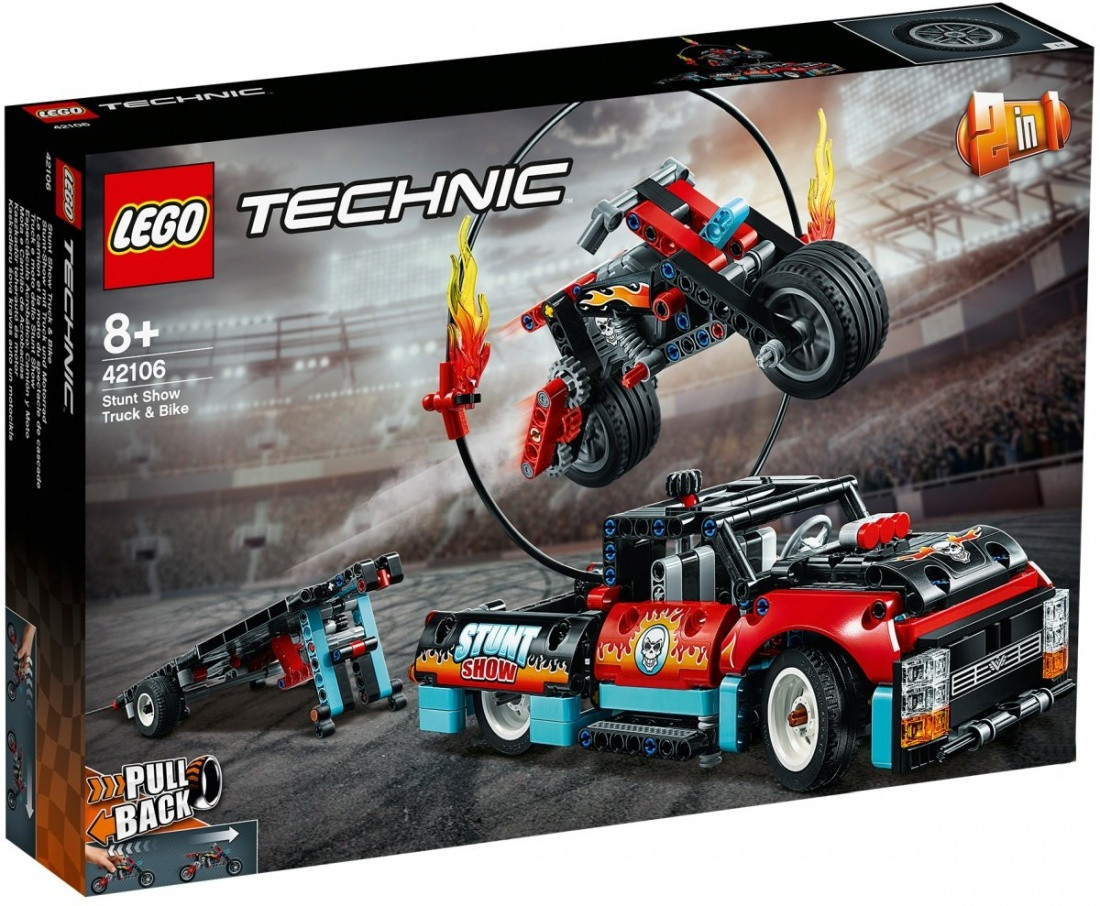 42106 Lego Technic Шоу трюков на грузовиках и мотоциклах, Лего Техник - фото 1 - id-p71178046