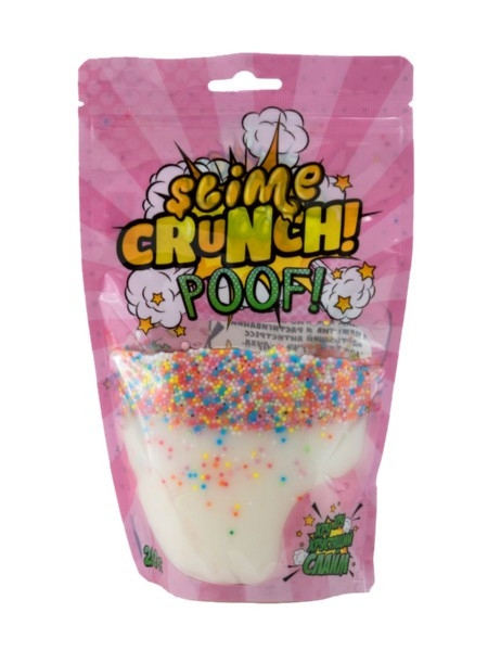 Жвачка для рук Crunch-Slime Хрустящий слайм "POOF" с ароматом манго, 200 гр.