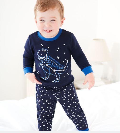Пижама с динозавром, темно-синяя Jumping baby 2 года.