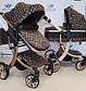 Детская коляска-трансформер 2в1 Aimile Louis Vuitton и Gucci, фото 10
