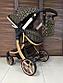 Детская коляска-трансформер 2в1 Aimile Louis Vuitton и Gucci, фото 3