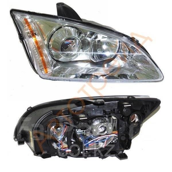 Фара FORD FOCUS II 05-08 хром под ксенон
