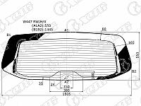 Стекло заднее (крышка багажника) с обогревом в клей MERCEDES BENZ VITO VAN 14-