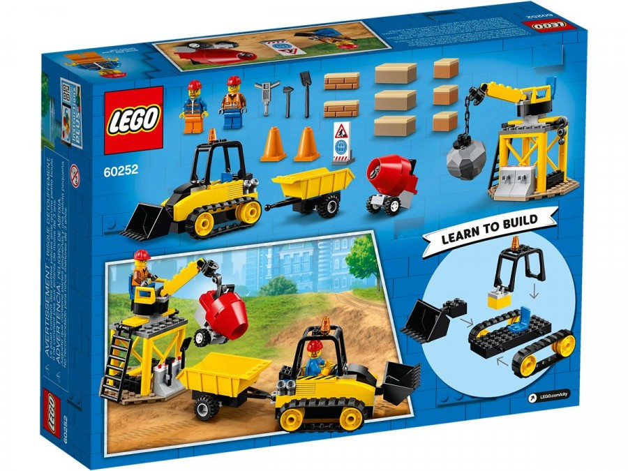 60252 Lego City Строительный бульдозер, Лего Город Сити - фото 2 - id-p71180574