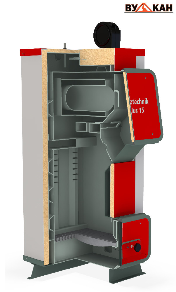 Котёл длительного горения твердотопливный Heiztechnik Q Plus (35 кВт) - фото 2 - id-p71183776