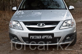 Зимняя заглушка решетки переднего бампера Lada Largus 2012-, фото 2