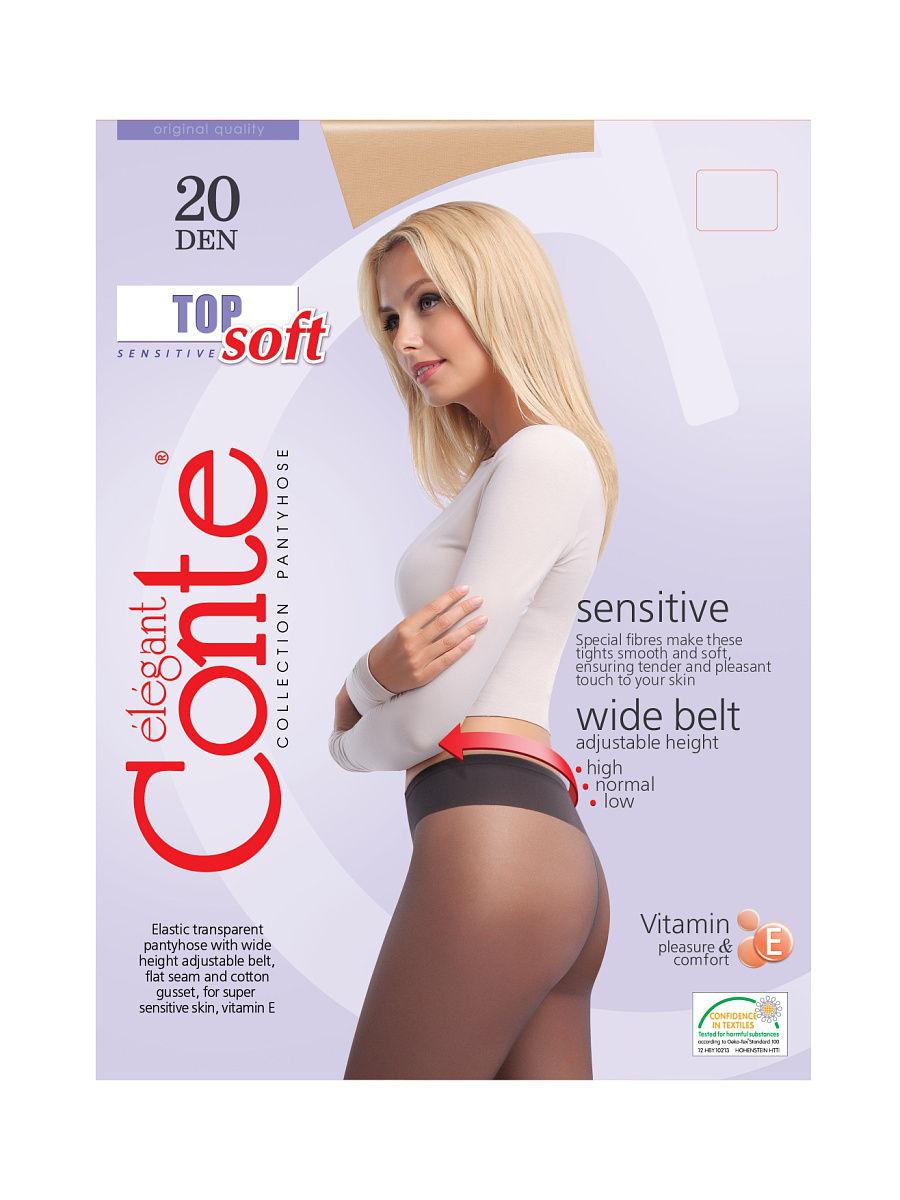 Колготки Conte top soft 20 ден с широким поясом