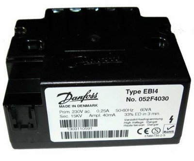 ТРАНСФОРМАТОР ПОДЖИГА DANFOSS EBI4 1P 052F4044
